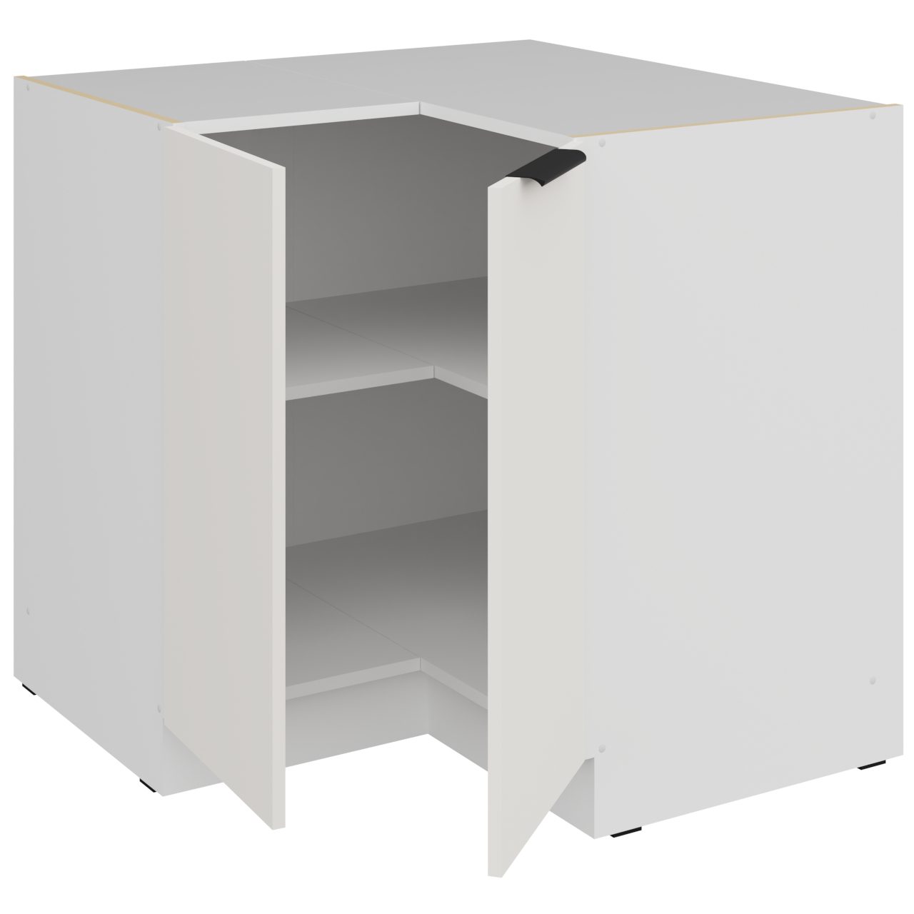 Szafka dolna narożna ERIS 16 biały / biały mat - obrazek 3