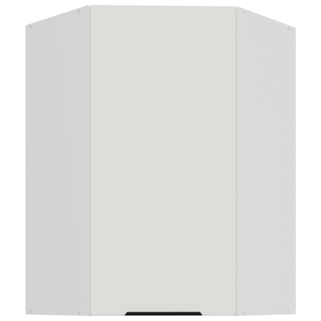 Szafka górna narożna 60 ERIS 27 biały / biały mat