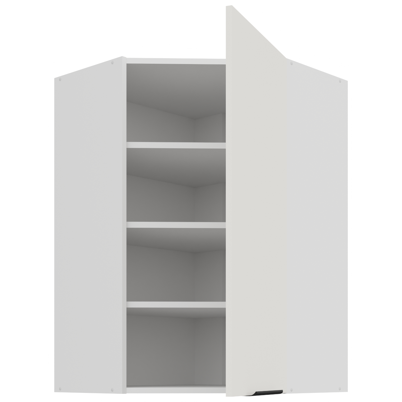 Szafka górna narożna 60 ERIS 27 biały / biały mat - obrazek 3