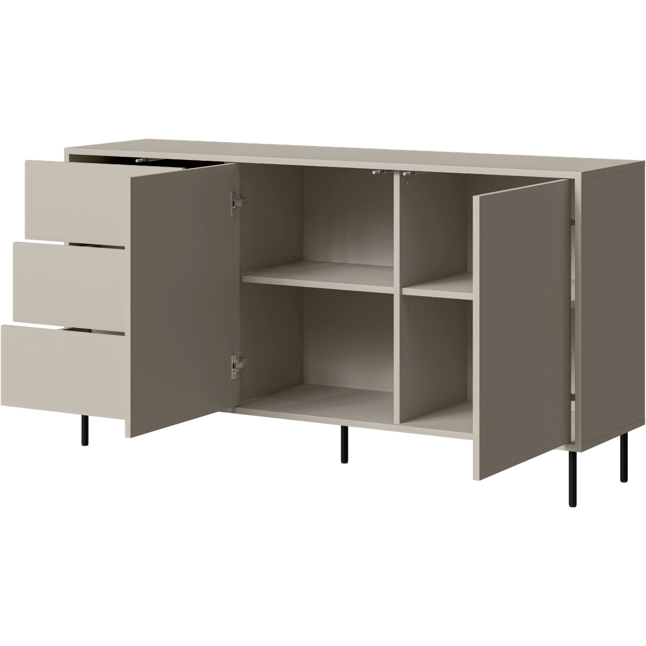 Komoda MELIS 150 2D3S kaszmir - obrazek 3