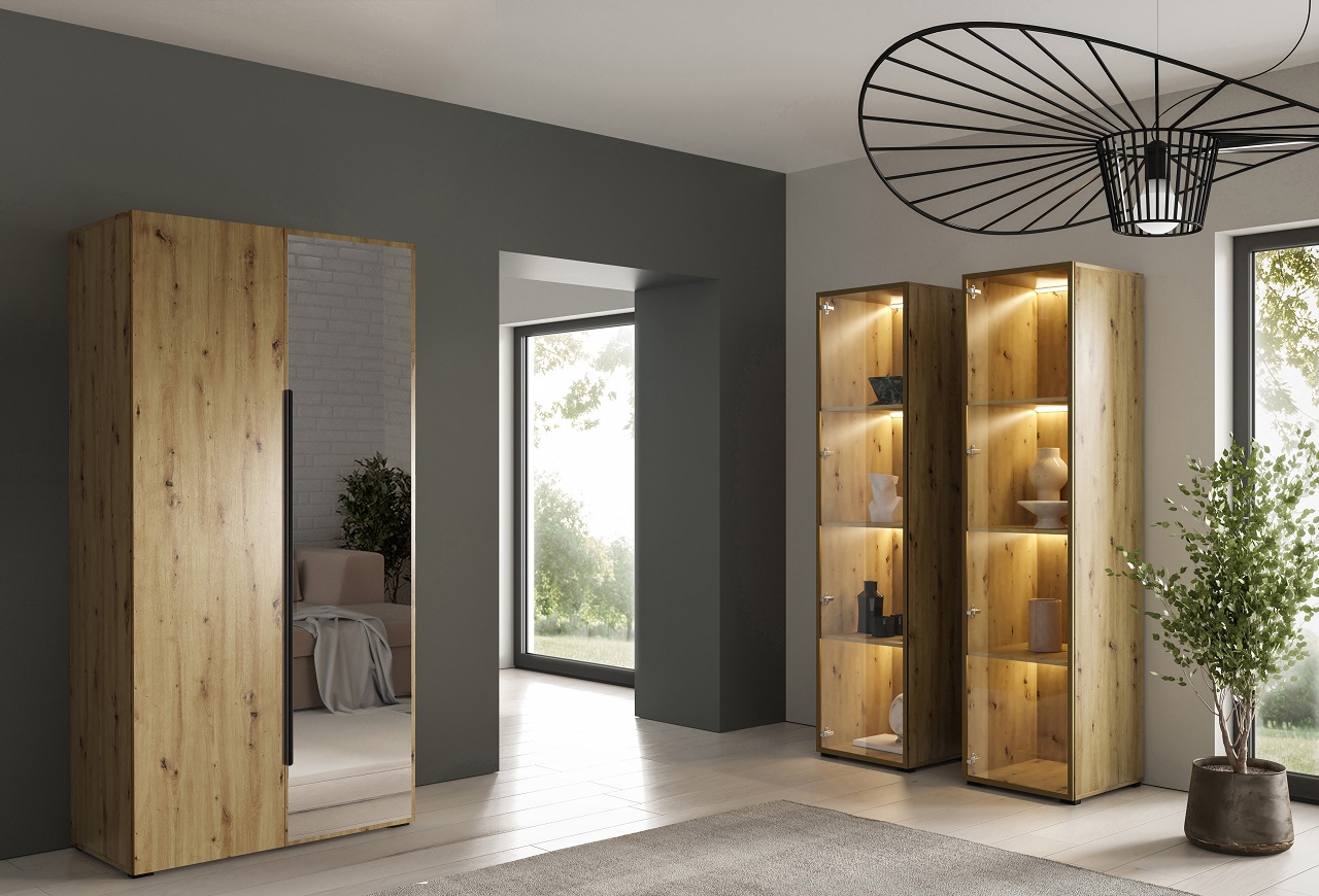 Szafa z lustrem CABO 1L 100 artisan - obrazek 5