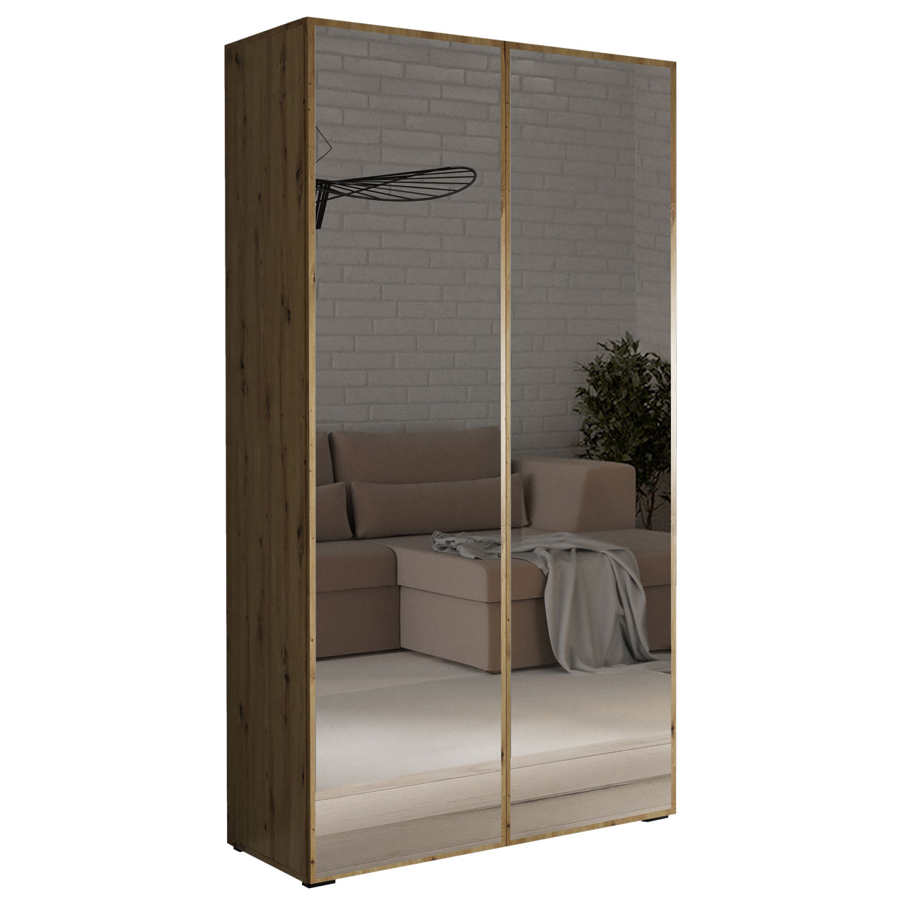 Szafa z lustrem CABO 2L 100 artisan