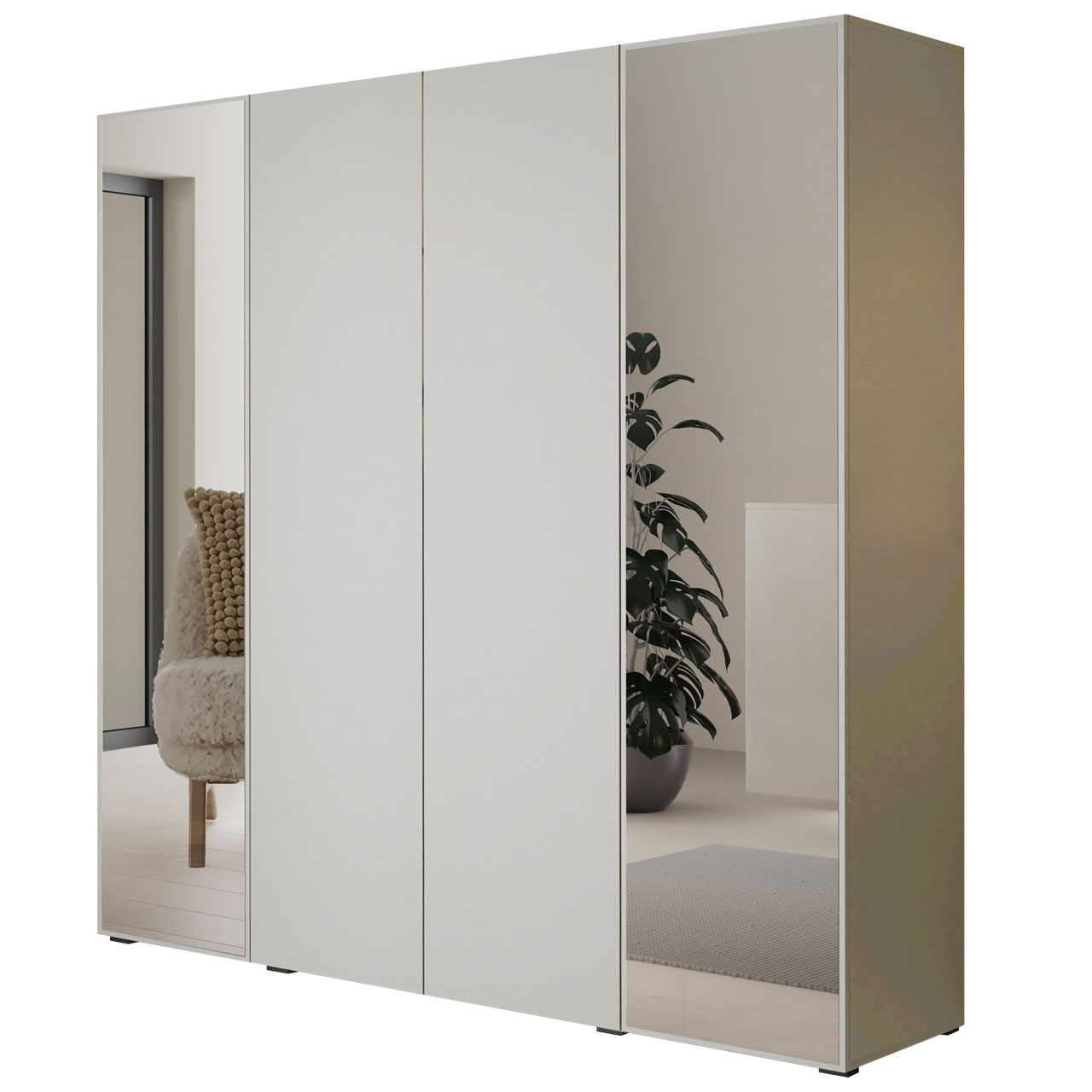 Szafa z lustrem CABO 2L 200 kaszmir