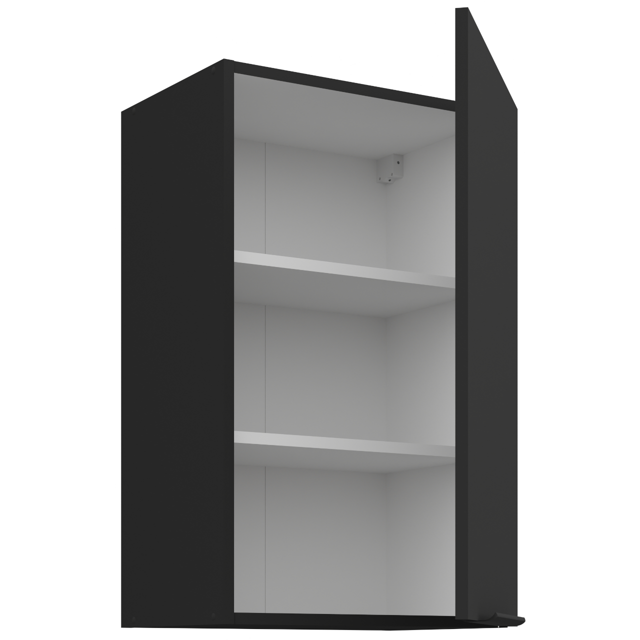 Szafka górna 45 ERIS 37 czarny mat / czarny - obrazek 3