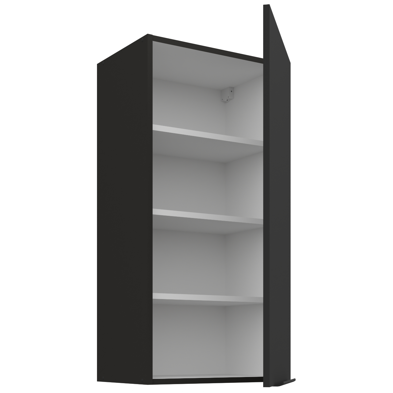 Szafka górna 45 ERIS 38 czarny mat / czarny - obrazek 3