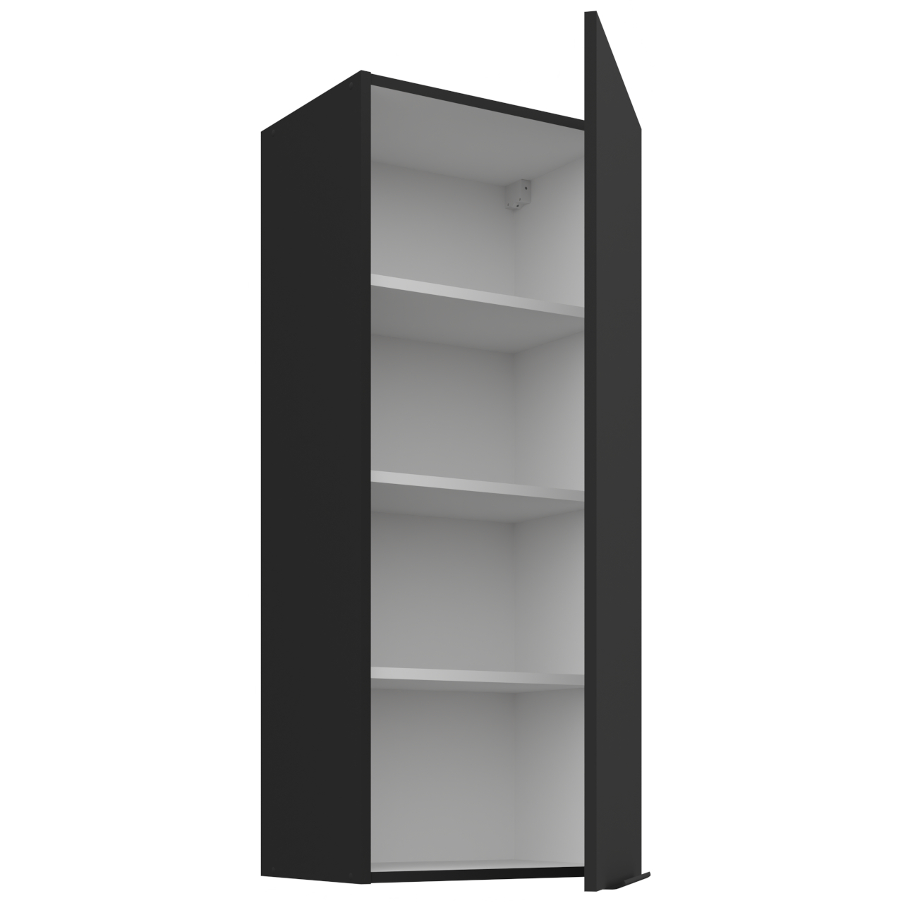 Szafka górna 45 ERIS 39 czarny mat / czarny - obrazek 3