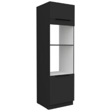 Słupek kuchenny 60 ERIS 52 czarny mat / czarny