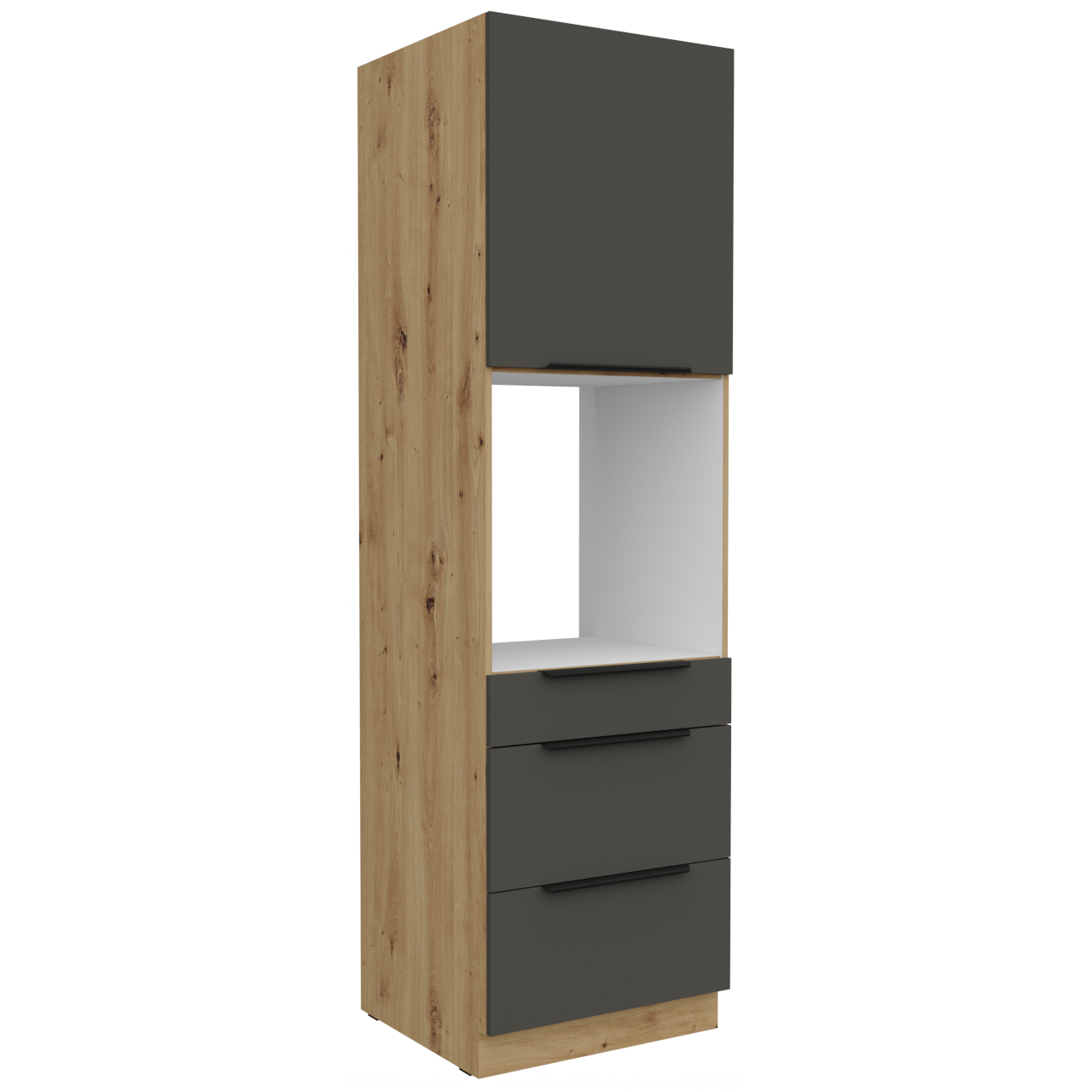 Słupek kuchenny 60 ERIS 51 dąb artisan / grafit