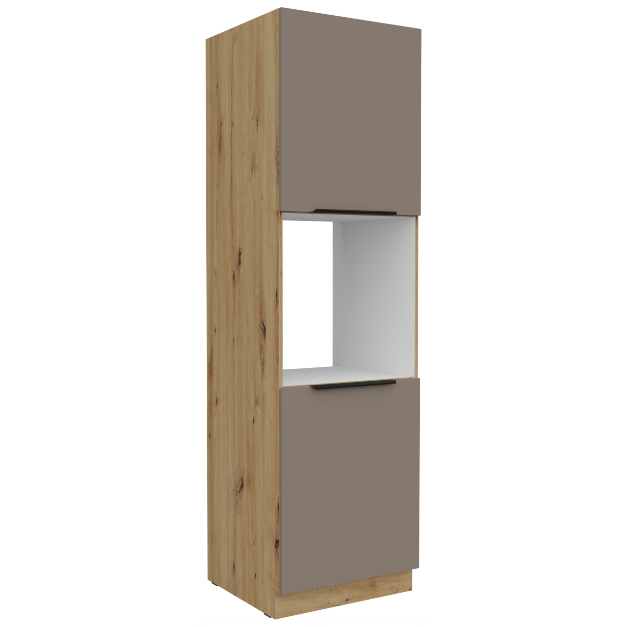 Słupek kuchenny 60 ERIS 50 dąb artisan / piaskowa szarość