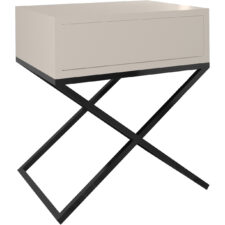 Stolik nocny SIENA kaszmir / czarny