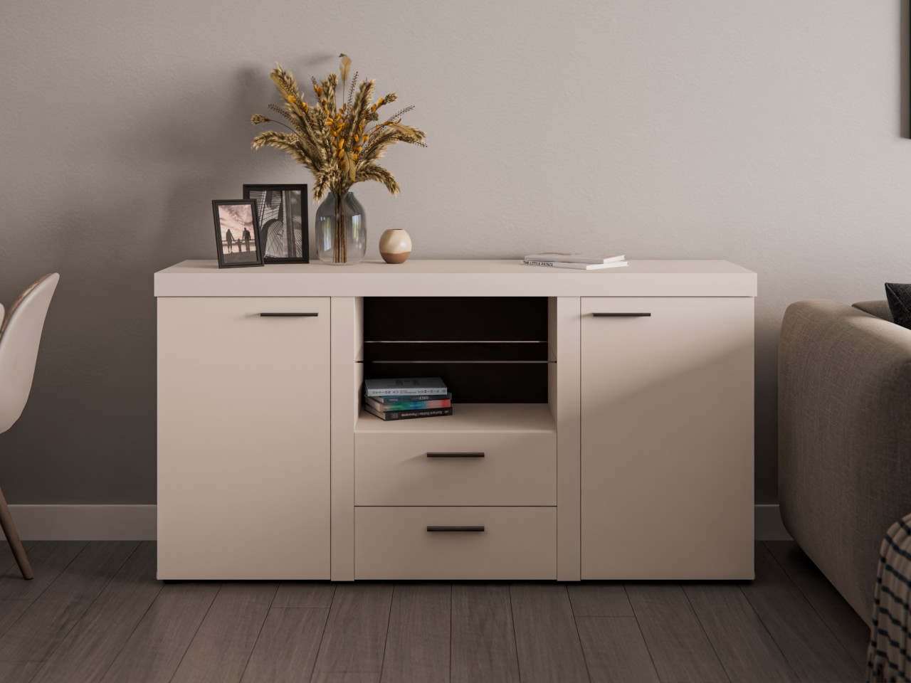 Komoda RODOS 2D2SZ beż piaskowy - obrazek 7