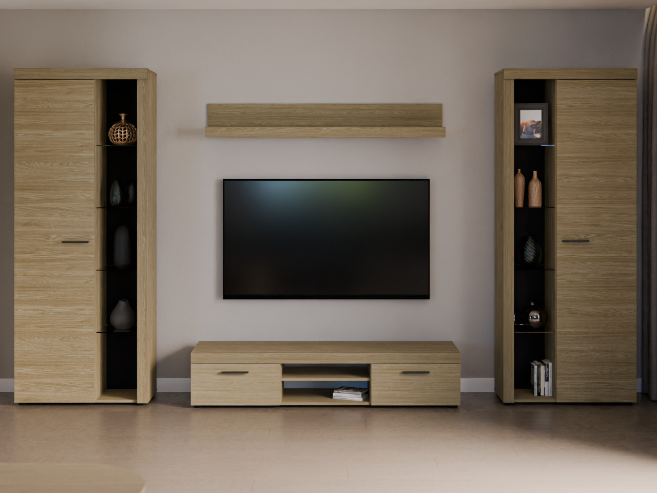 Meblościanka RODOS XL dąb olejowany - obrazek 7