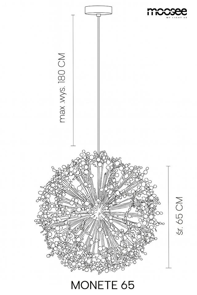MOOSEE lampa wisząca MONETE 65 złota - obrazek 8