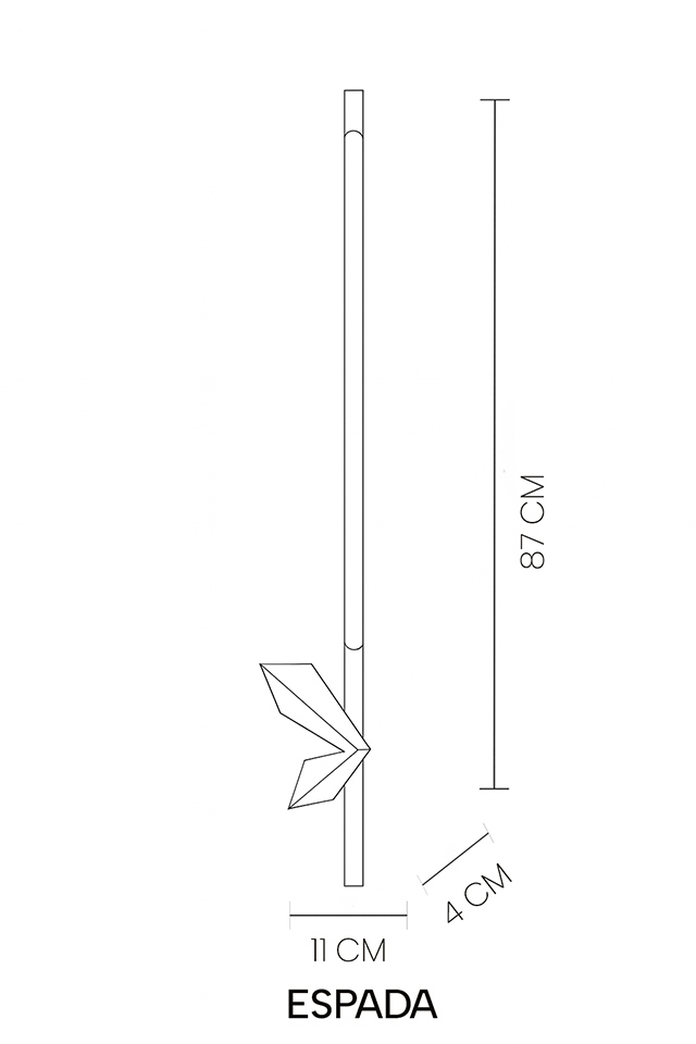 MOOSEE lampa ścienna ESPADA złota - obrazek 6