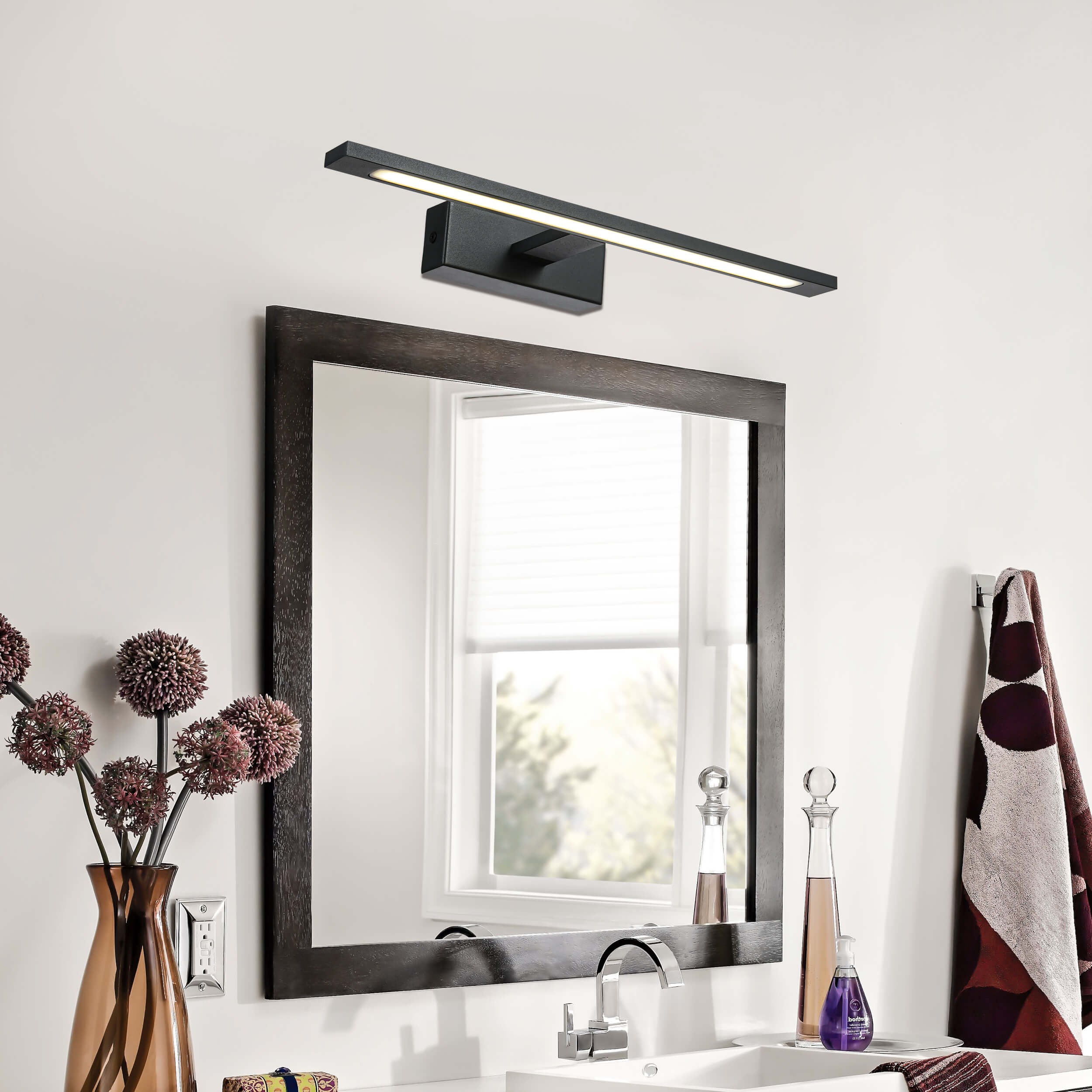 Kinkiet Isla czarny 41cm IP44 LED CCT - obrazek 3