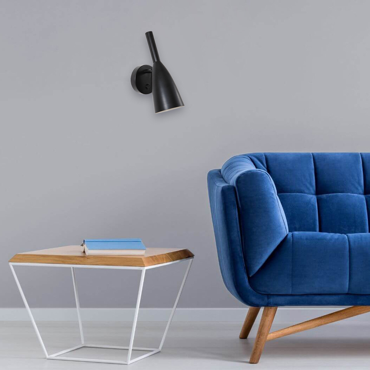 Kinkiet Solin czarny 1xE14 - obrazek 3