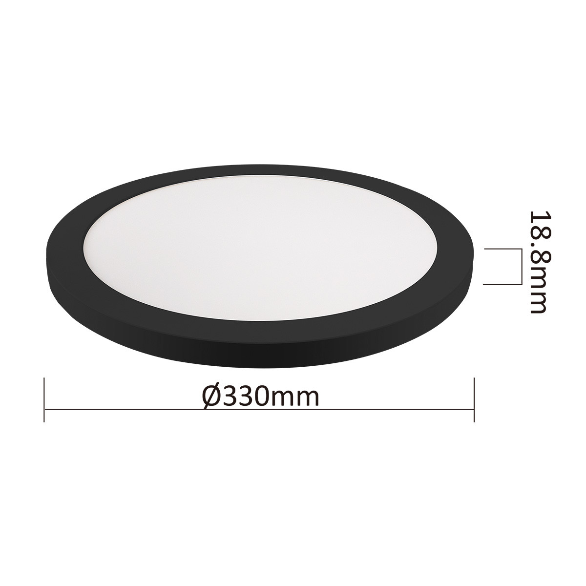 Plafon York czarny 2w1 LED 4000K - obrazek 9