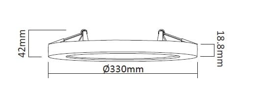 Plafon York czarny 2w1 LED 4000K - obrazek 10