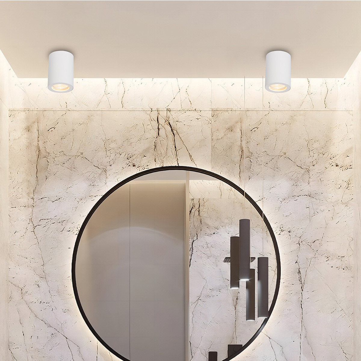 Oprawa natynkowa Faro biała IP65 1xGU10 - obrazek 3