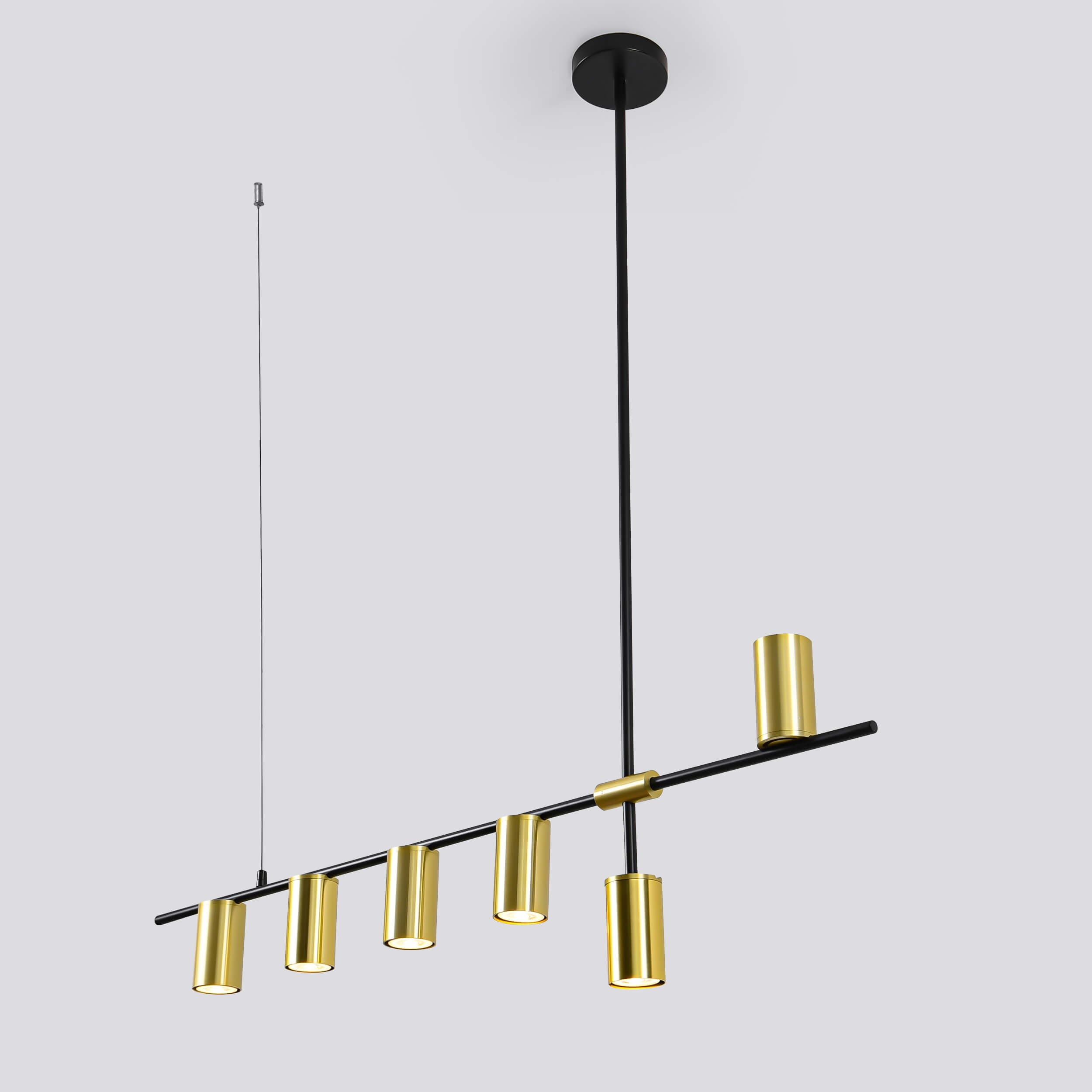 Lampa wisząca Arizona czarno - złota 6xGU10 - obrazek 5