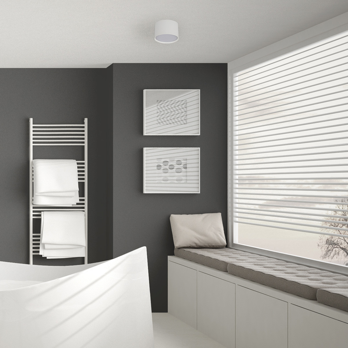 Oprawa natynkowa Kendal biała LED 3000K - obrazek 3