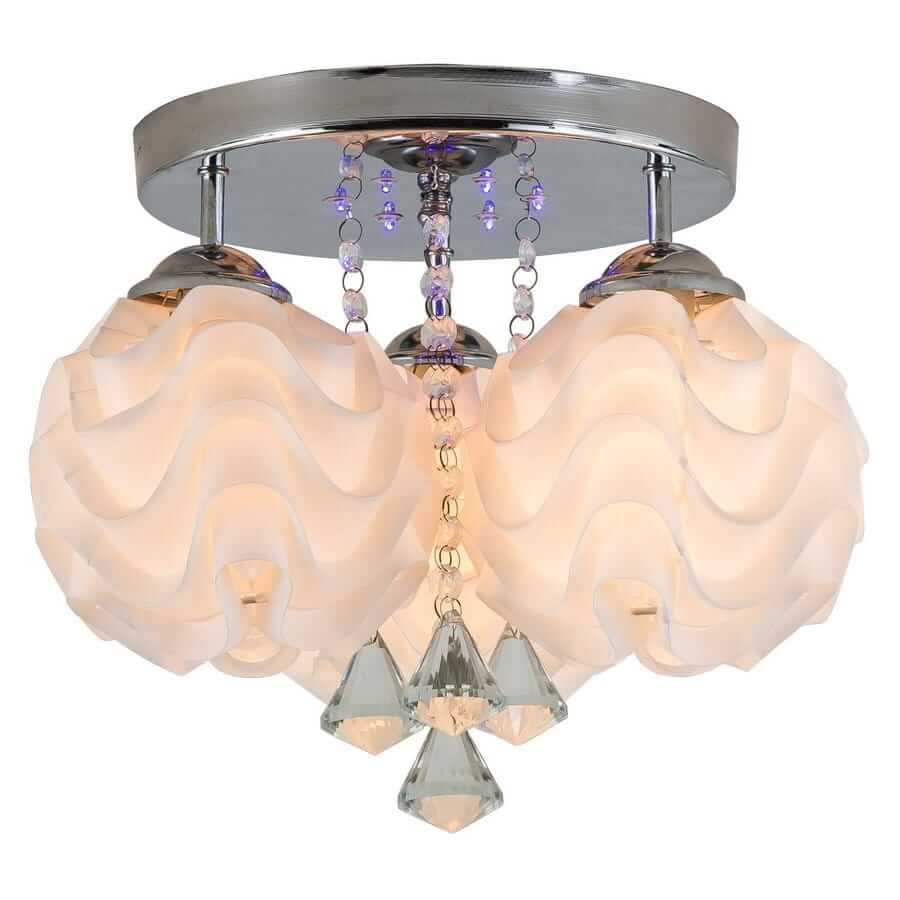 Ozdobny plafon Sada srebrny 3xE14 plus LED - obrazek 4