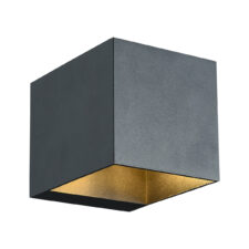 Kinkiet Alaska czarny 1xG9