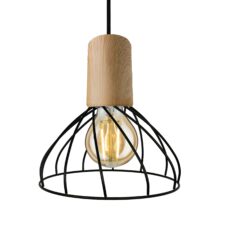 Lampa wisząca Moderno czarno - brązowa1xGU10