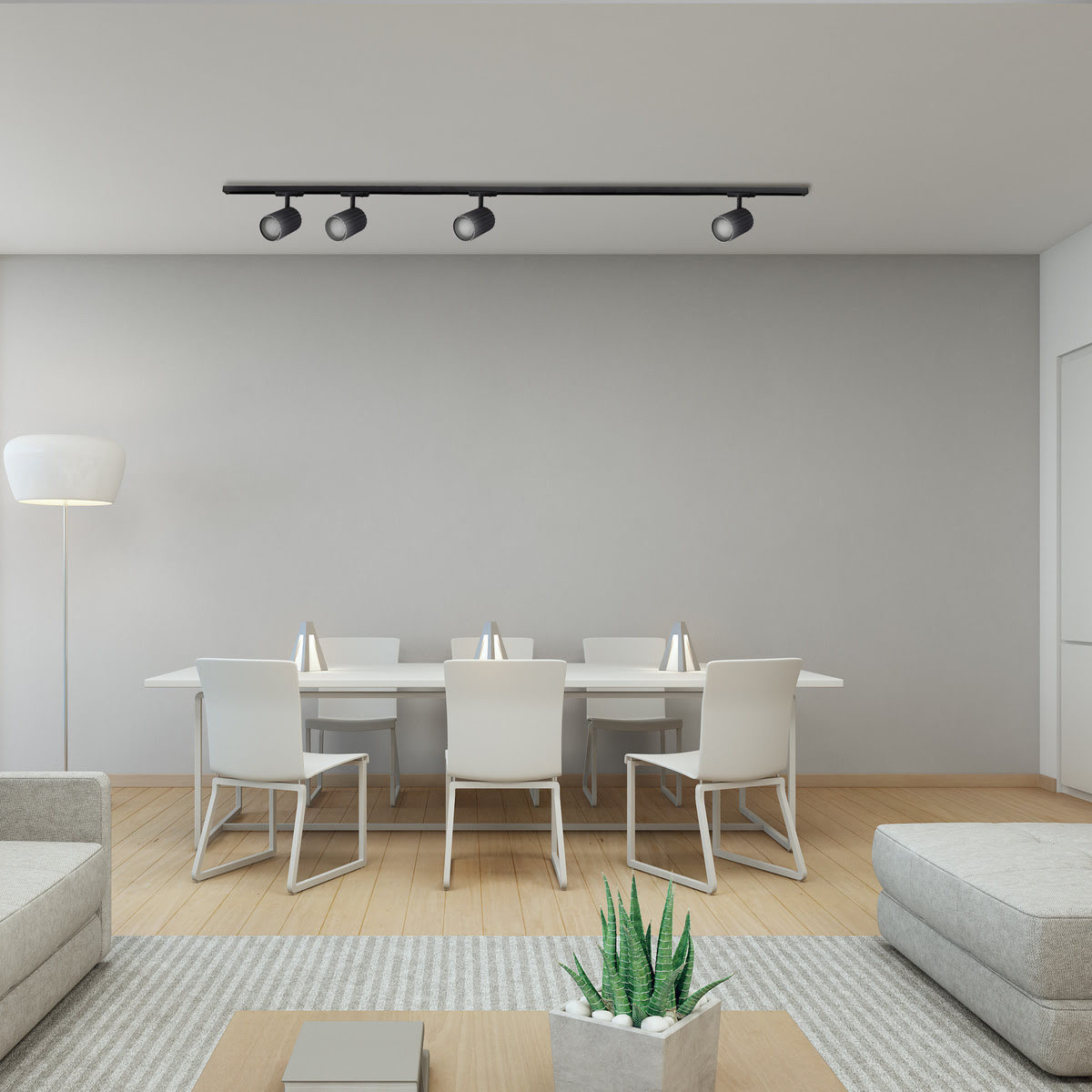 Zestaw oświetlenia szynowego Tokio SET 1F czarny 4xGU10 - obrazek 4