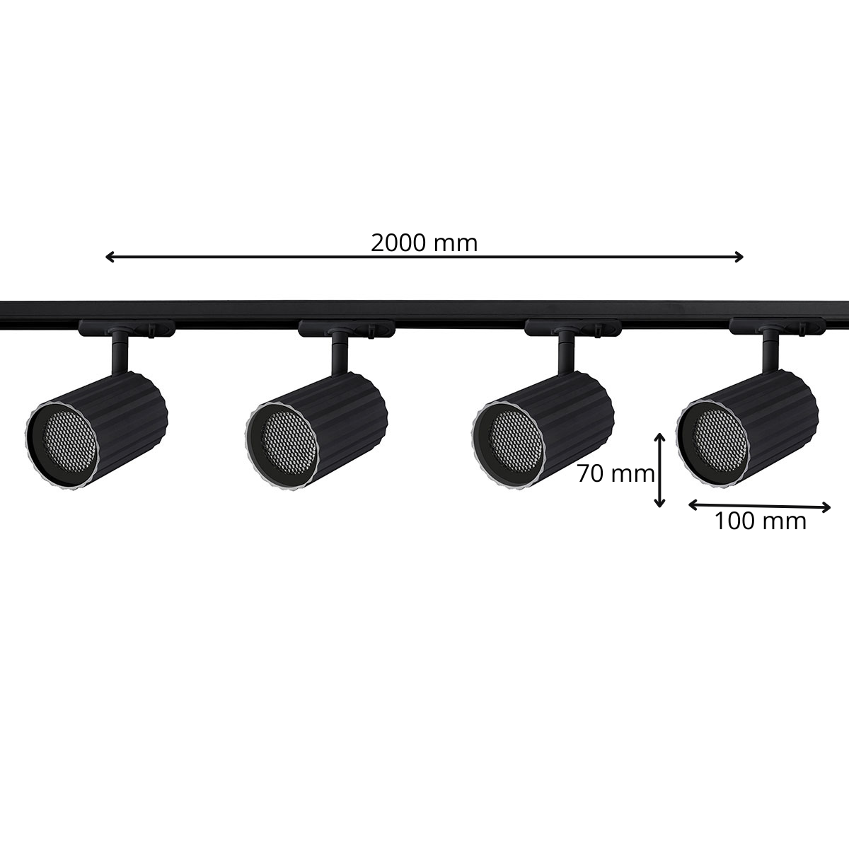 Zestaw oświetlenia szynowego Tokio SET 1F czarny 4xGU10 - obrazek 11