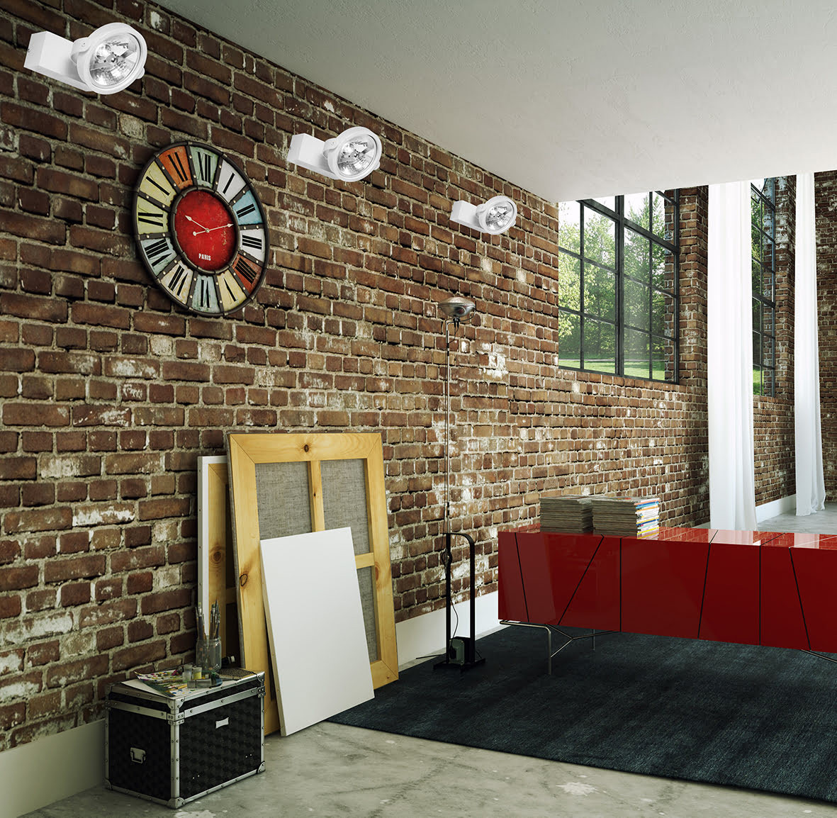 Kinkiet Romeo biały 1xG9 - obrazek 3