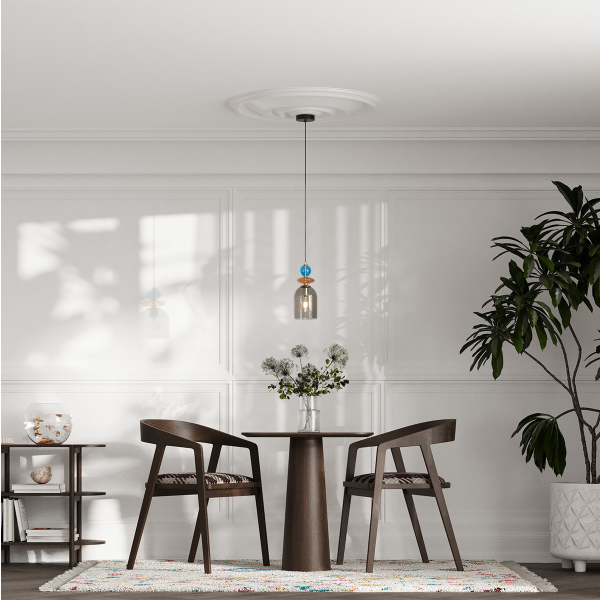 Lampa wisząca Tropea biała 1xE27 - obrazek 3