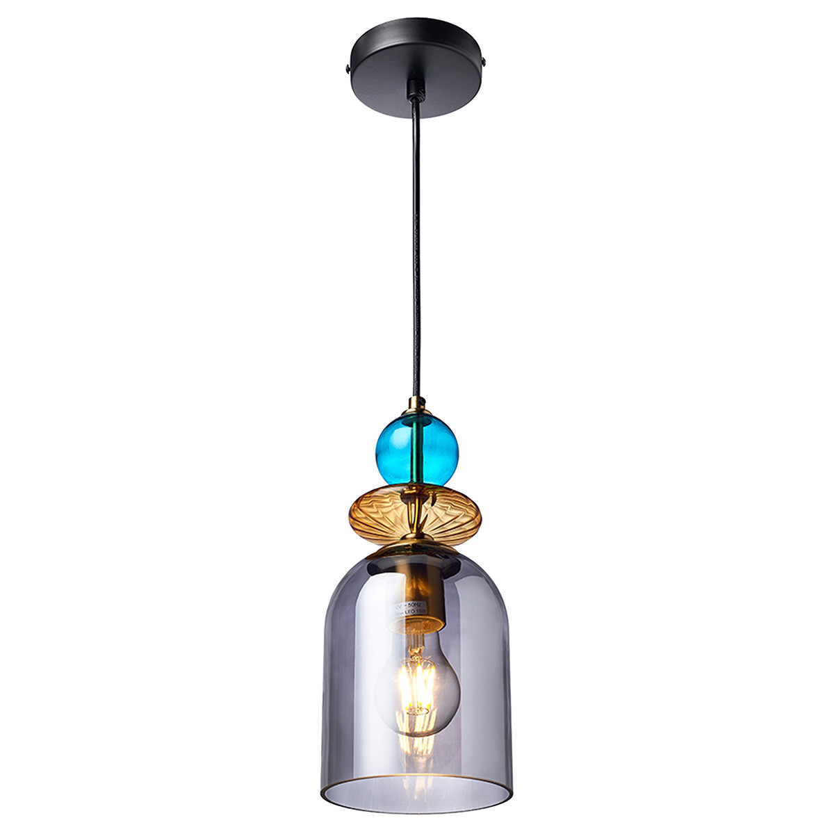 Lampa wisząca Tropea dymna 1xE27 - obrazek 5