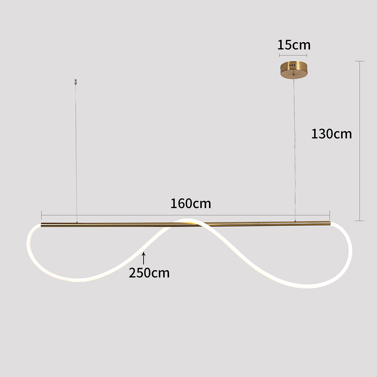 Lampa wisząca Meleca M czarna LED CCT - obrazek 9