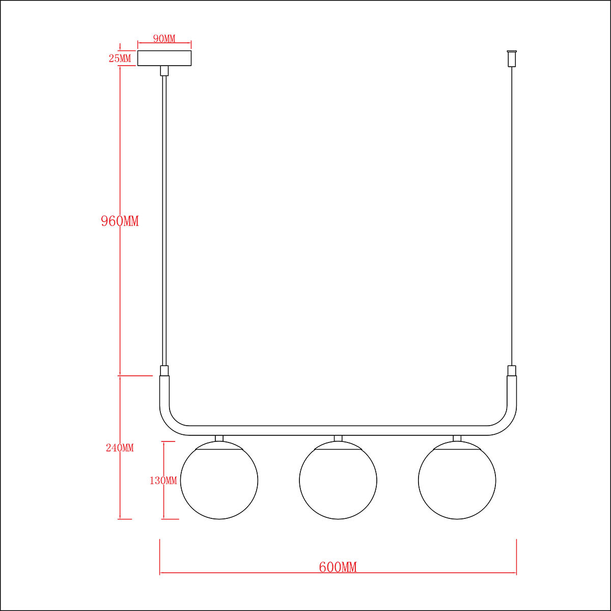 Lampa wisząca Alisa złota 3xE14 - obrazek 13