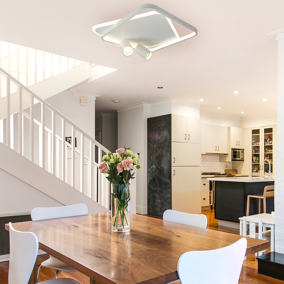 Plafon Parma 2 kwadratowy biały 2xGU10 LED CCT - obrazek 6