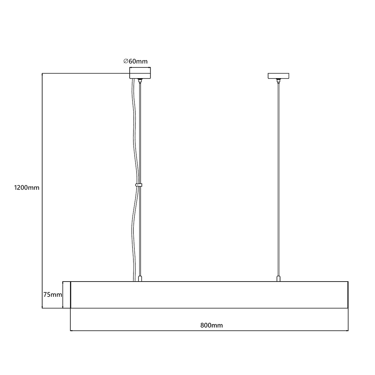 Lampa wisząca Luci M czarna Tuya LED CCT - obrazek 8