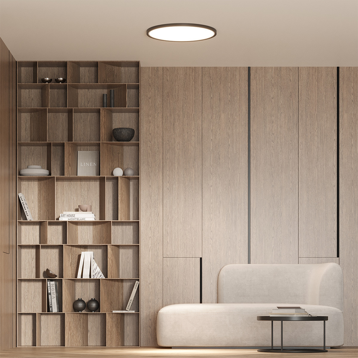 Plafon California 30 cm czarny LED CCT - obrazek 3