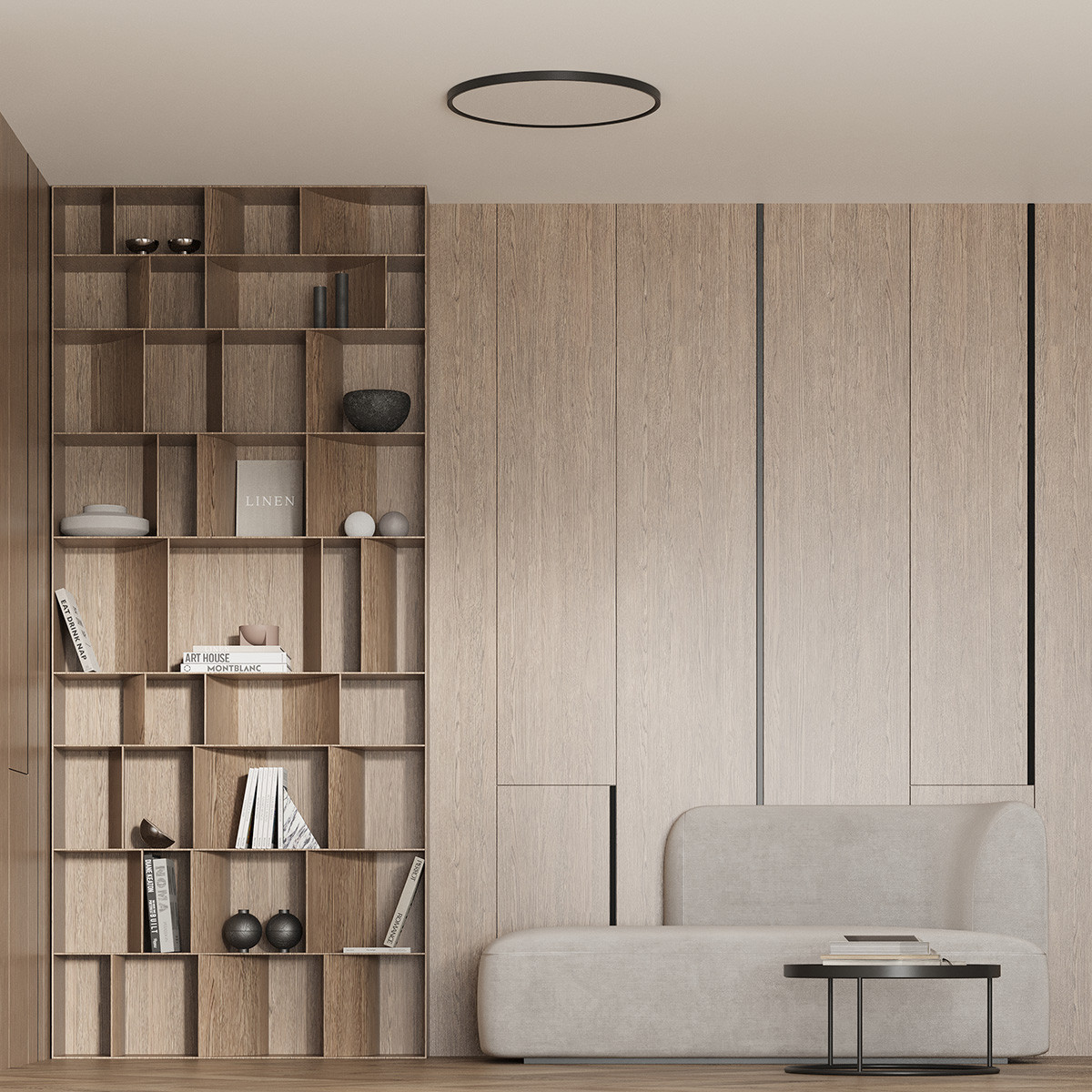 Plafon California 30 cm czarny LED CCT - obrazek 4