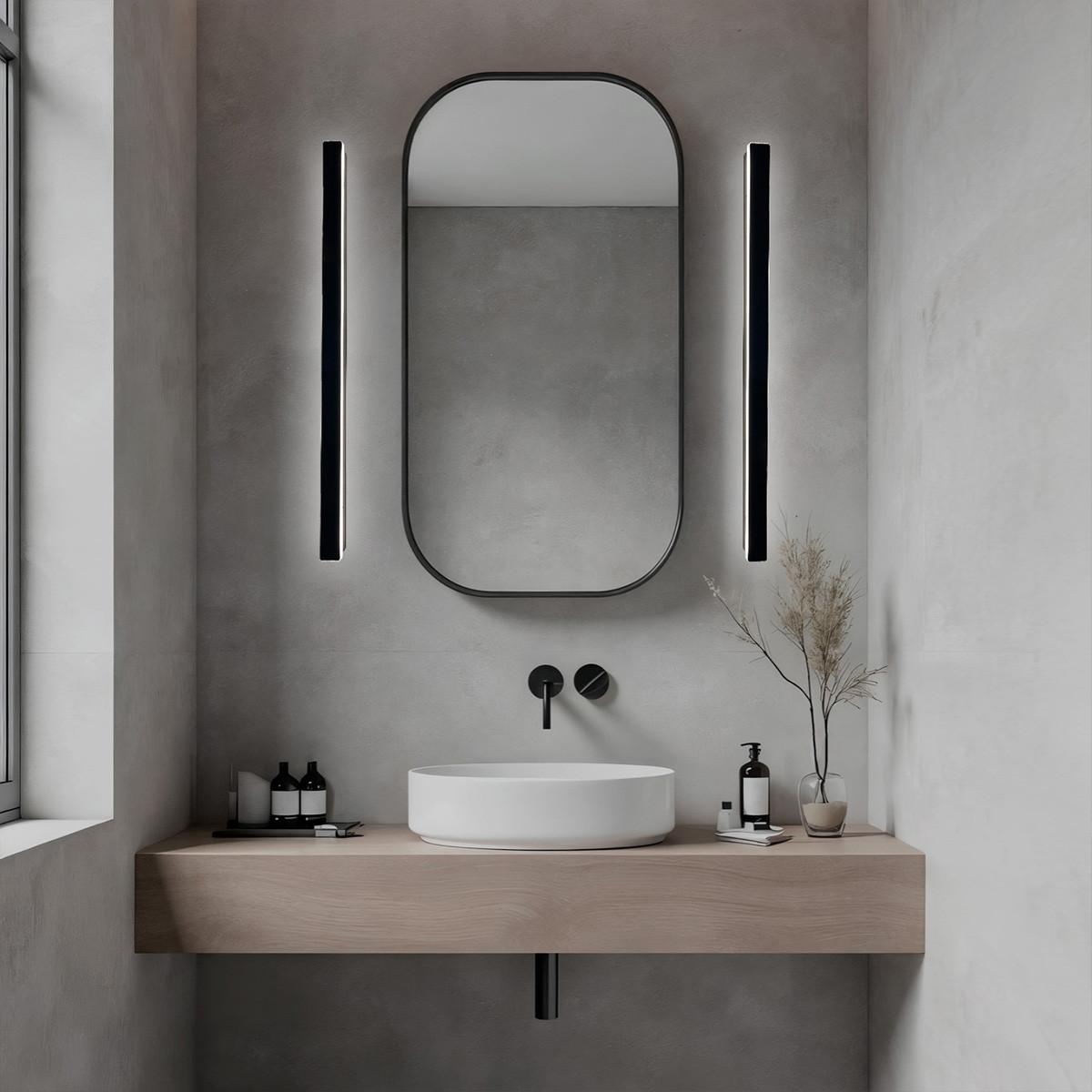 Kinkiet Bodo 40 cm czarny IP54 LED CCT - obrazek 4