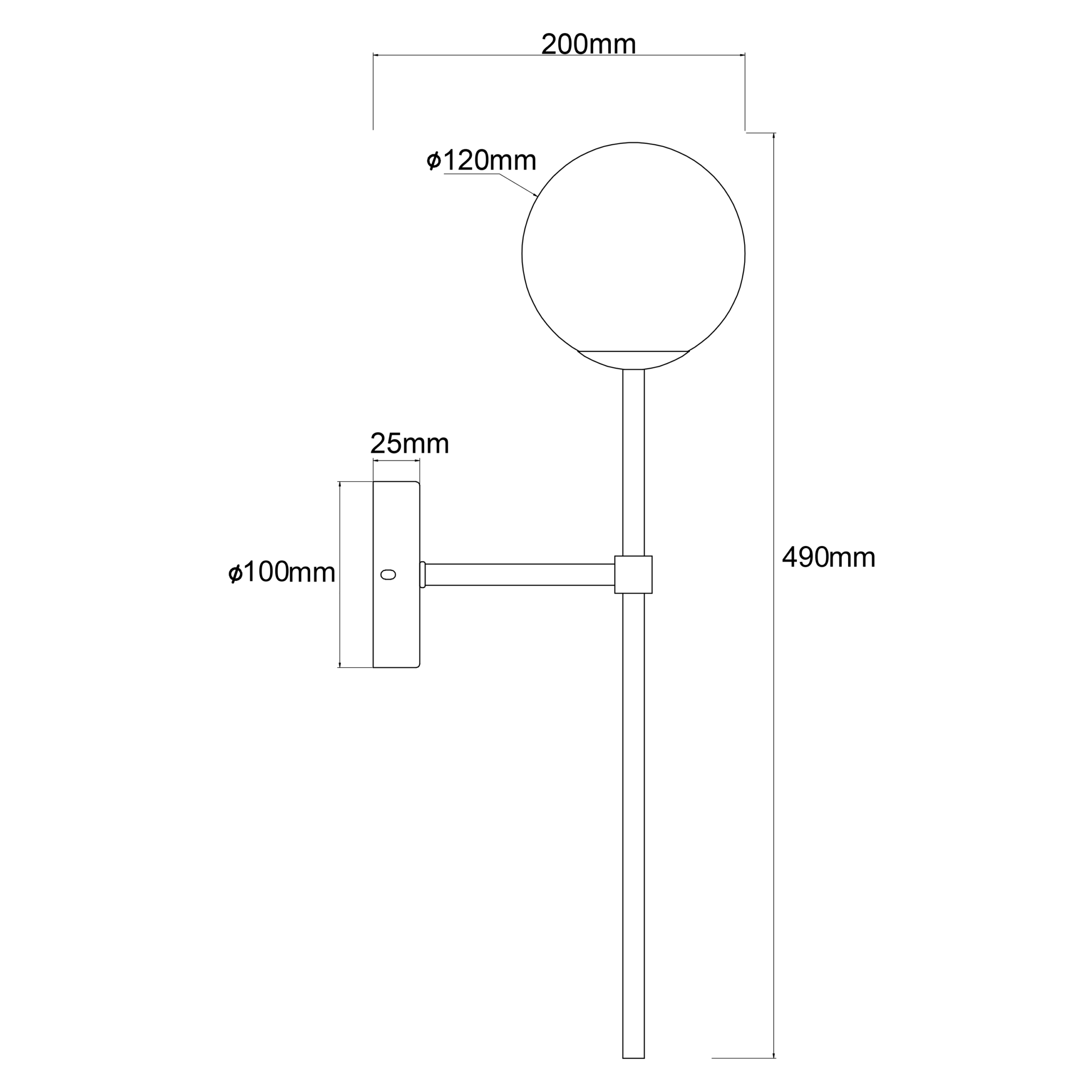 Kinkiet Piruleta złoty IP44 1xG9 - obrazek 6