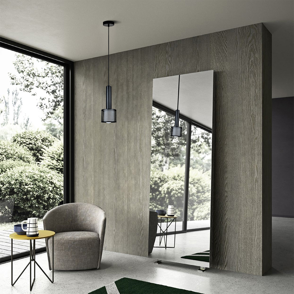 Lampa wisząca Amo złoto-czarna 1xE27 - obrazek 3