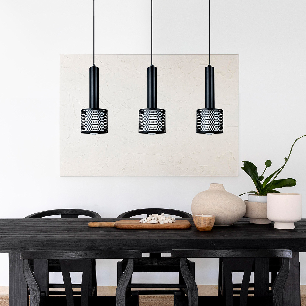 Lampa wisząca Amo czarna 3xE27 - obrazek 3