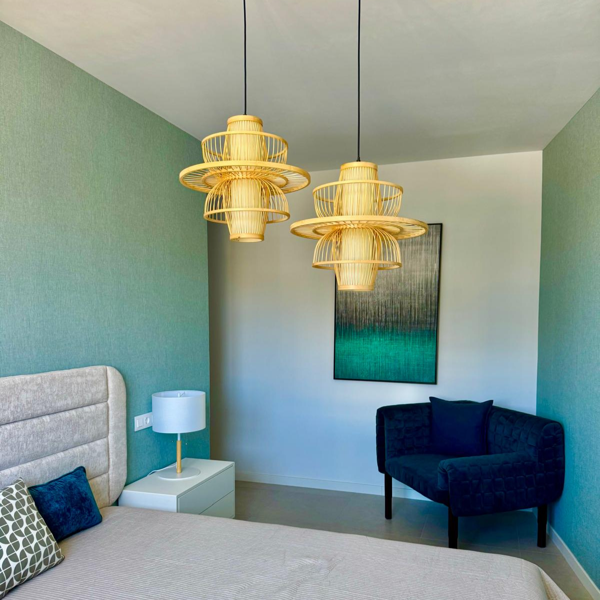 Rattanowa lampa wisząca Astra naturalna 1xE27 - obrazek 5