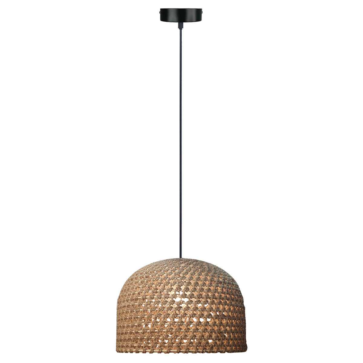 Rattanowa lampa wisząca Kanso 40 cm jasne drewno 1xE27 - obrazek 12