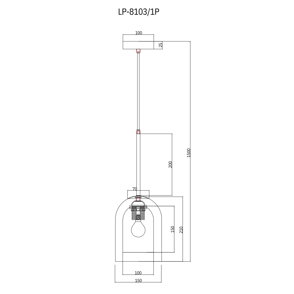 Lampa wisząca Elaris bursztynowa 1xE27 - obrazek 5
