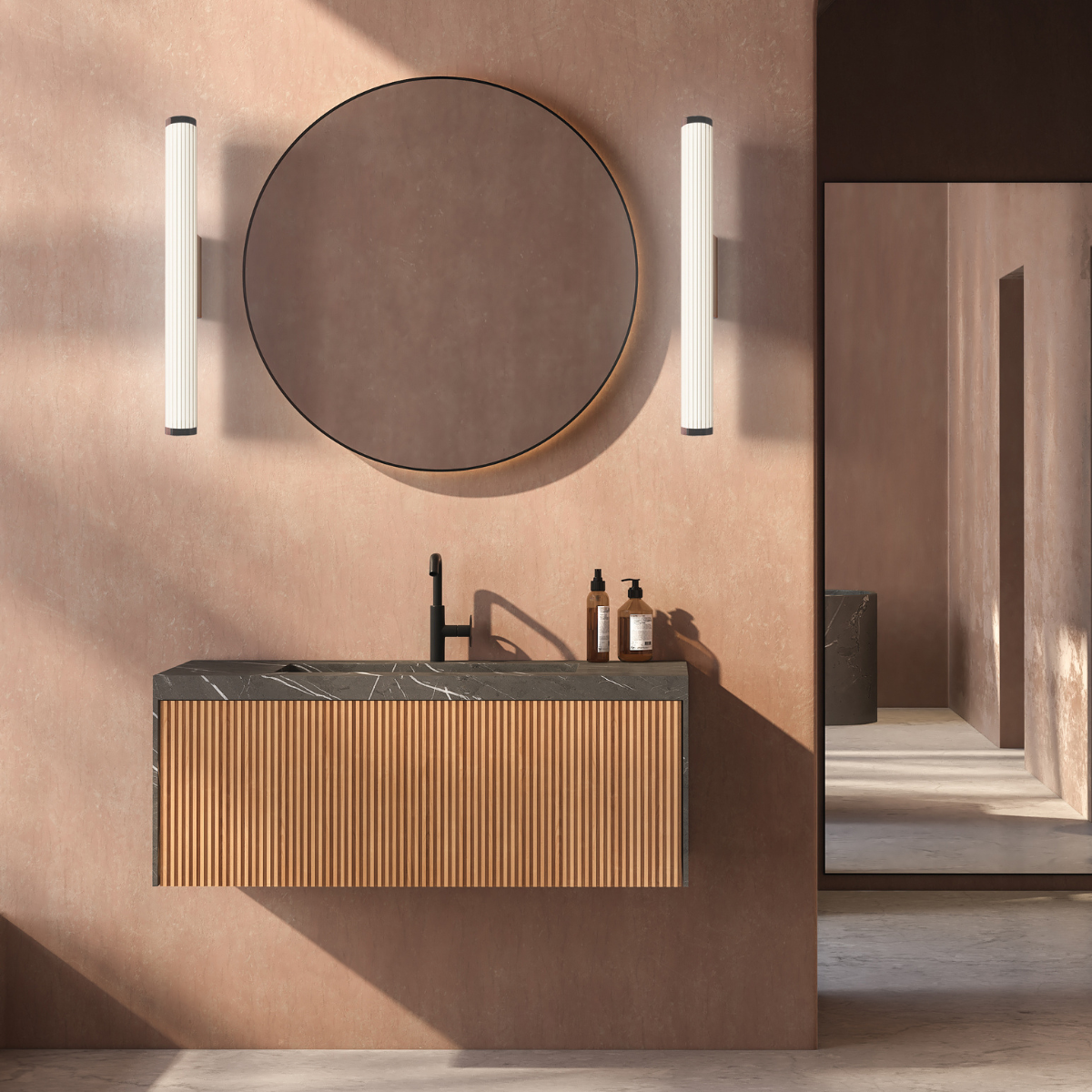 Kinkiet Vena 45 cm czarna LED CCT - obrazek 5