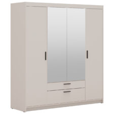 Szafa z lustrem ELENI 4D2S beż piaskowy