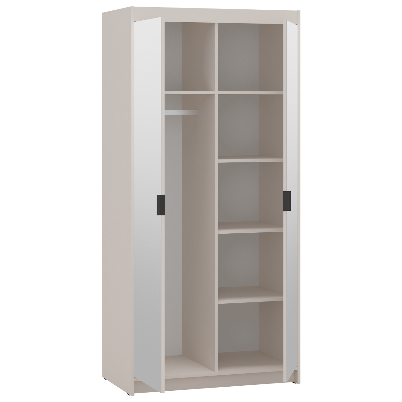 Szafa z lustrem ELENI 2D beż piaskowy - obrazek 4