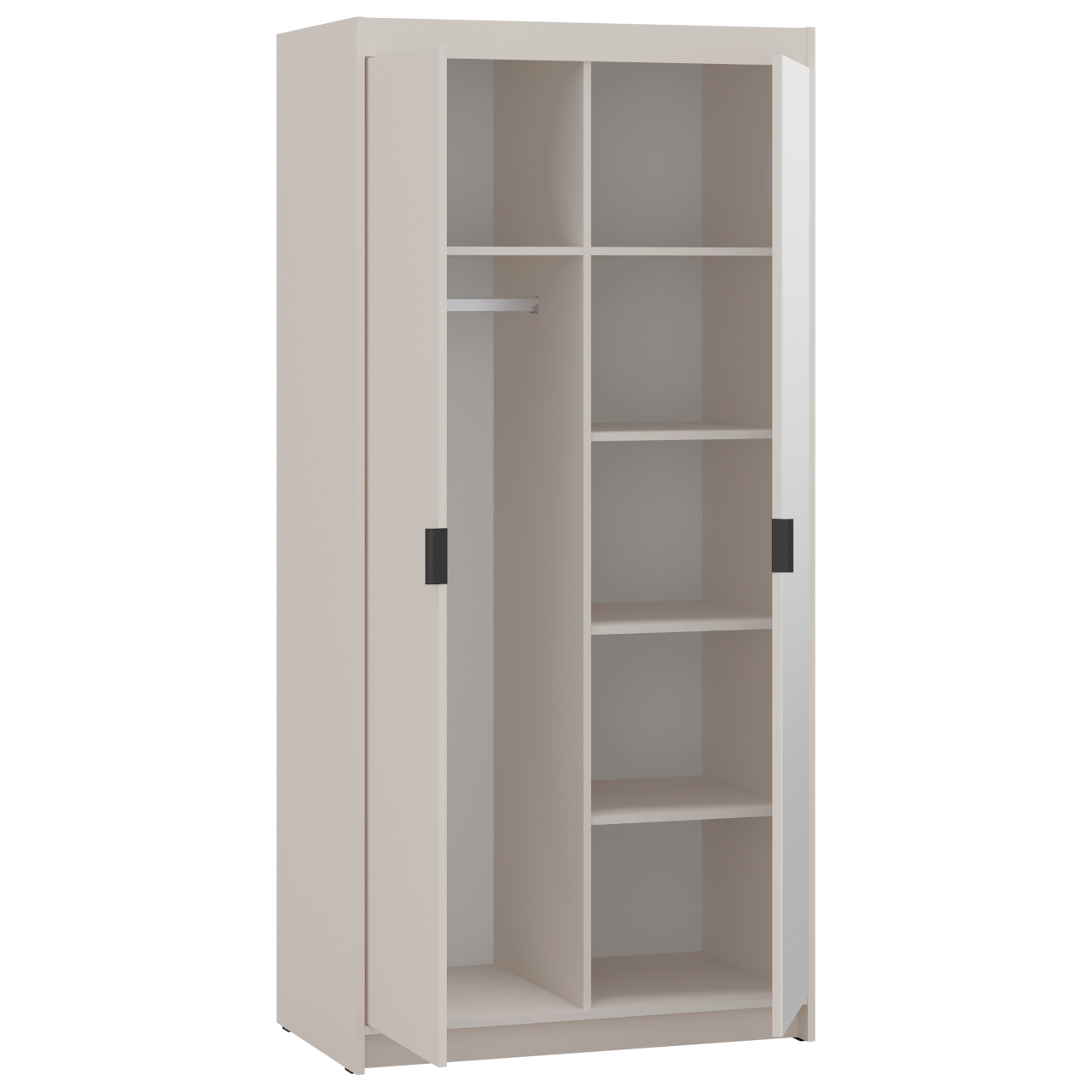 Szafa z lustrem ELENI 2D1L beż piaskowy - obrazek 4